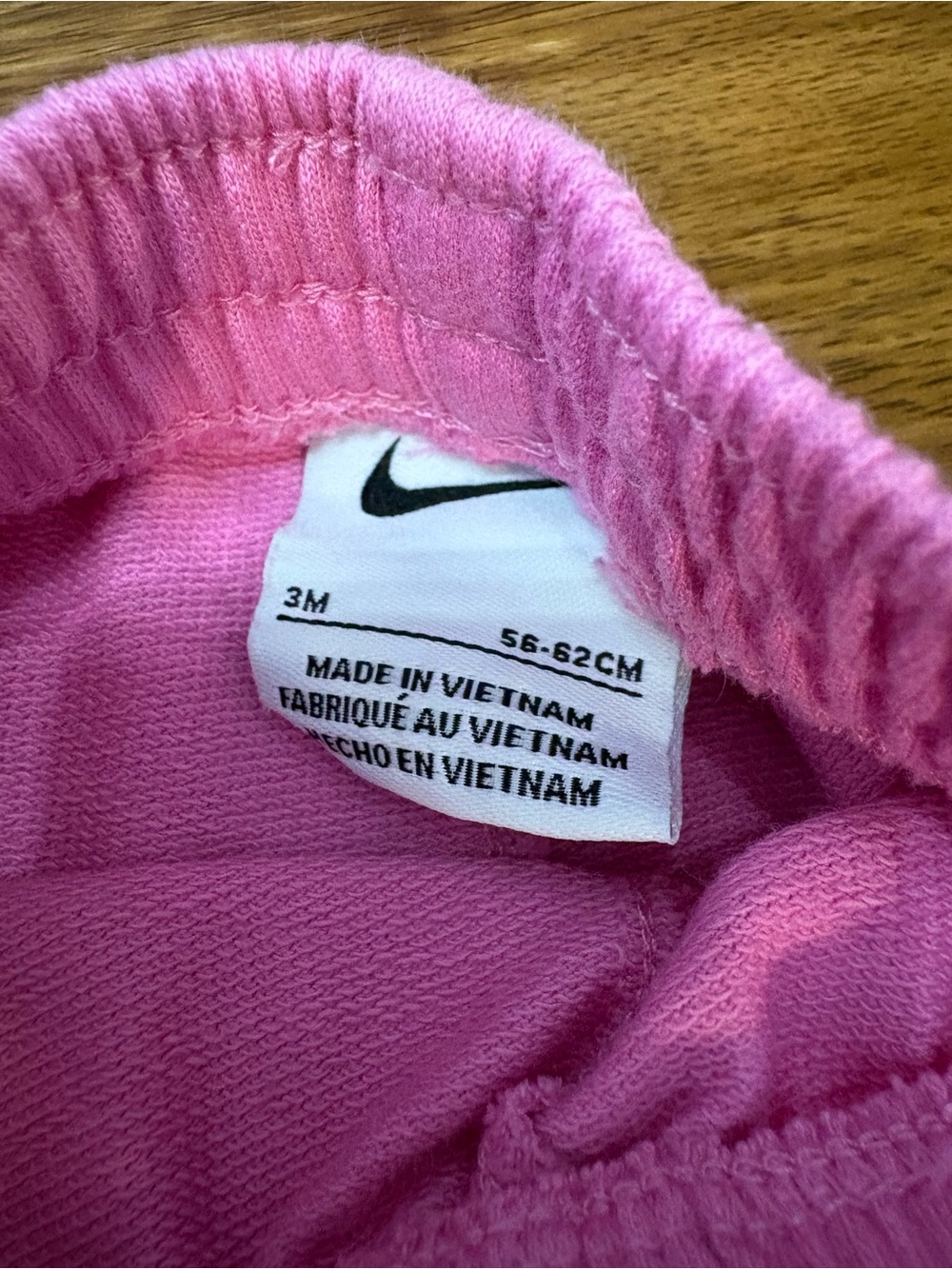 Nike Pink Striped Bodysuit and Solid Pink Joggers Set - Picture 4 of 4